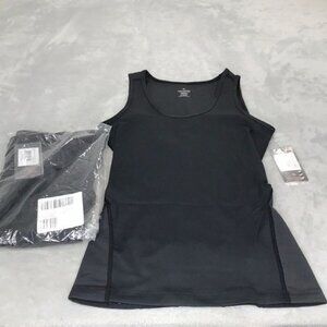 2 Tommie Copper Lower Back Support Compression Tanks Black Size M New